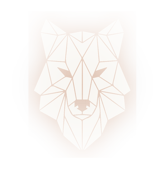 Elegant Wolves Labs geometric wolf mark